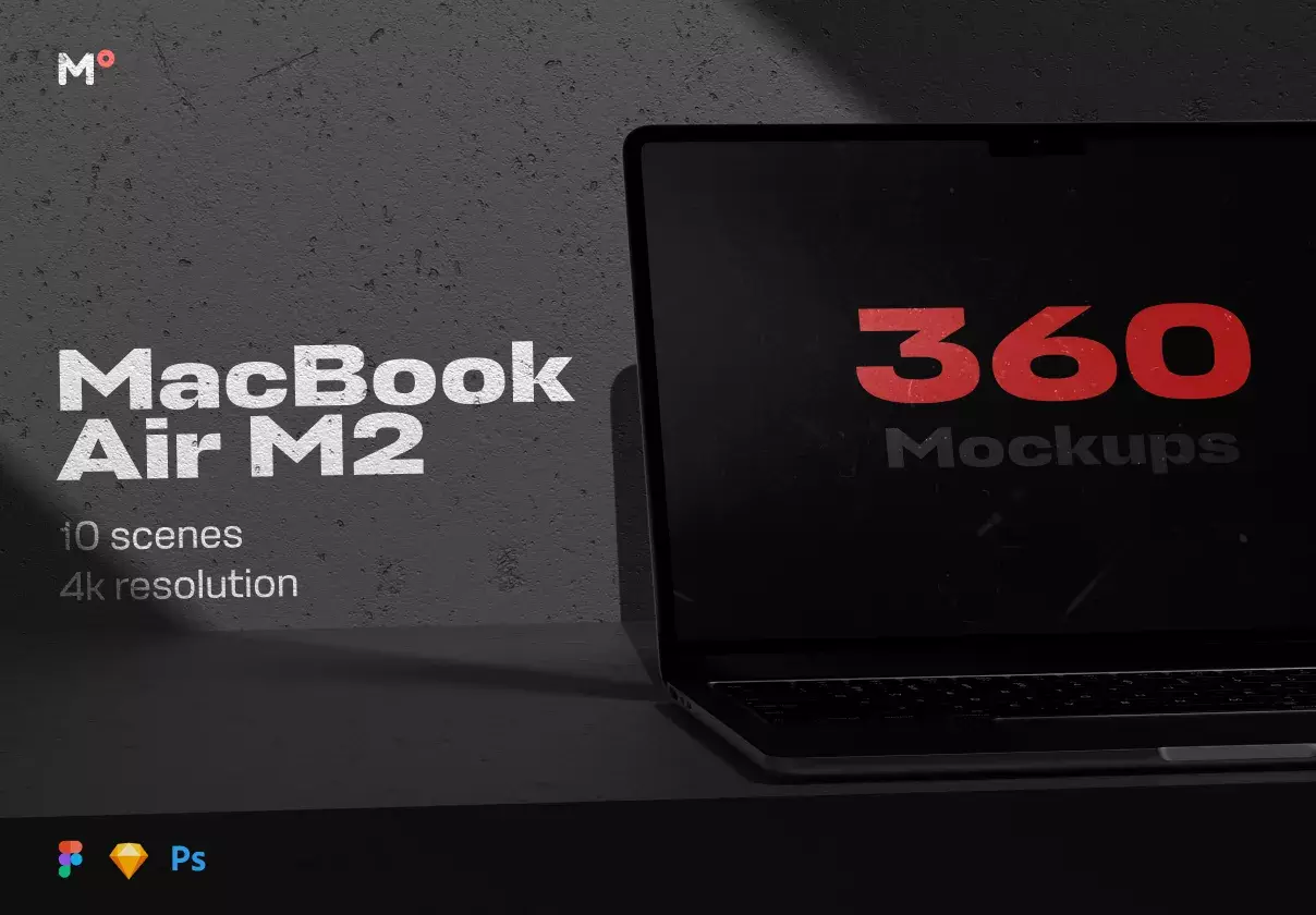 Macbook Air M2 Mockups Collection