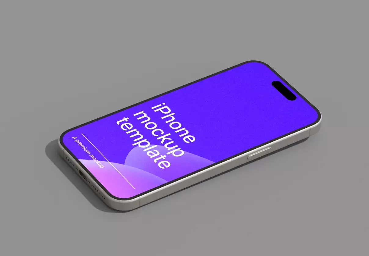 iPhone 15 Pro Max Minimal Mockup