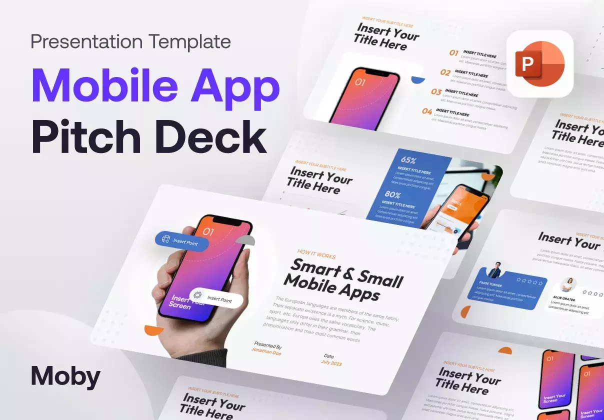 Moby - Mobile App Keynote Presentation Template