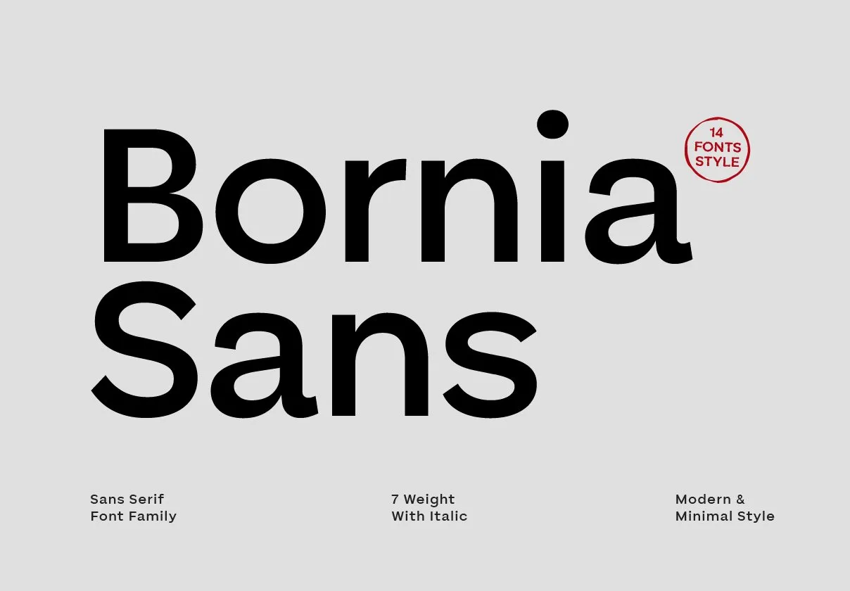 Bornia Sans Modern Minimal