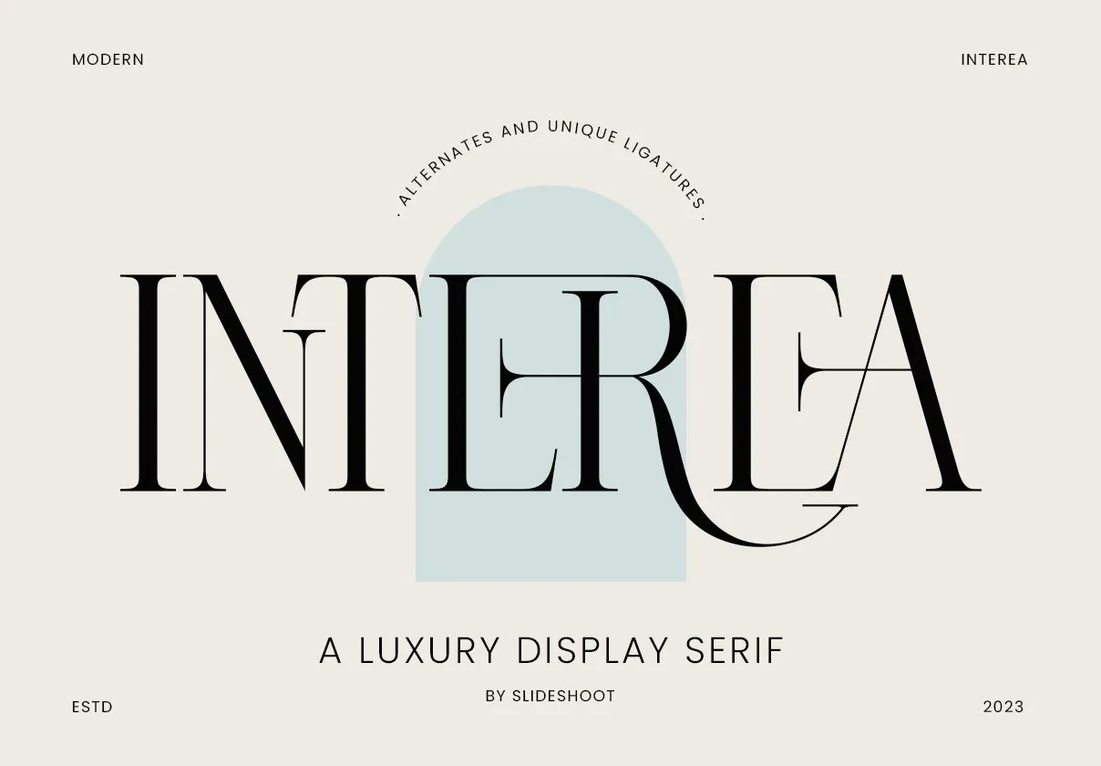 Interea A Luxury Display Serif