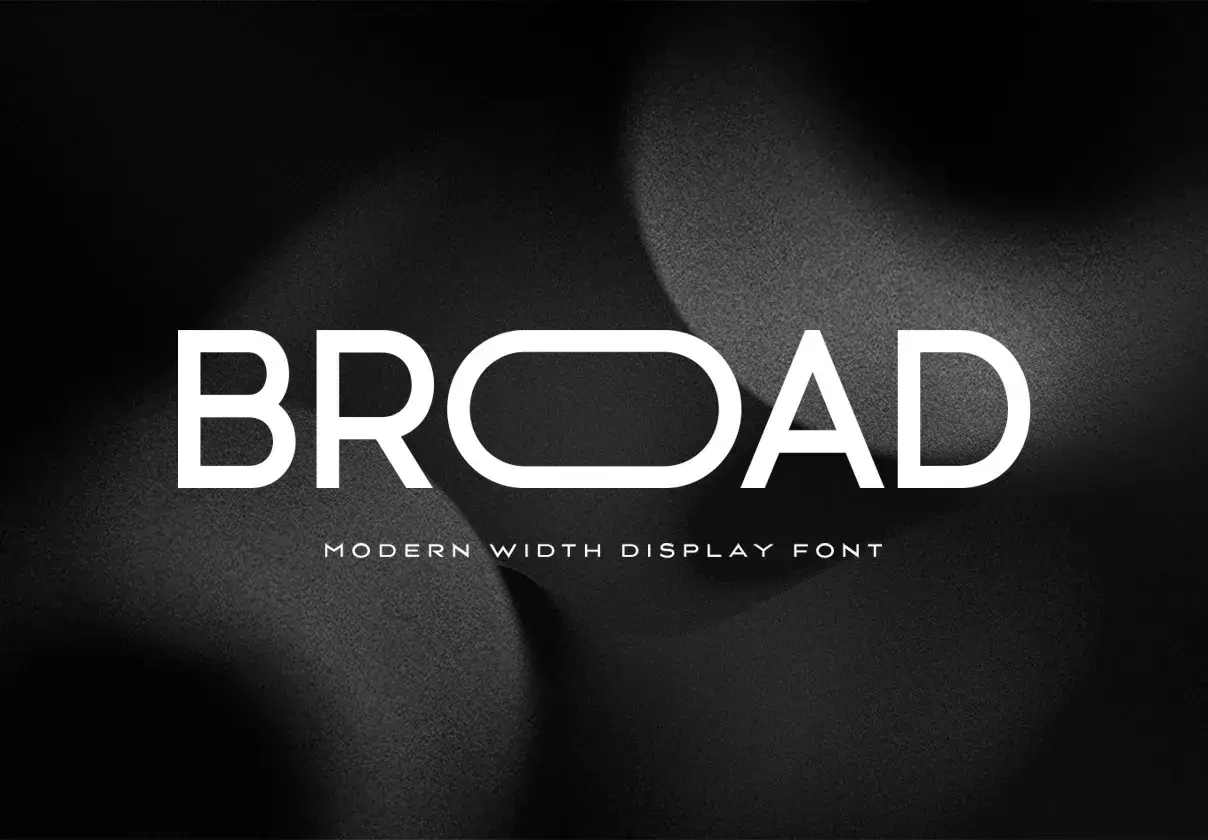 BROAD - Modern Width Display Font