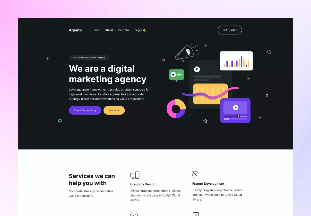 Agento - Agency Website Framer Template