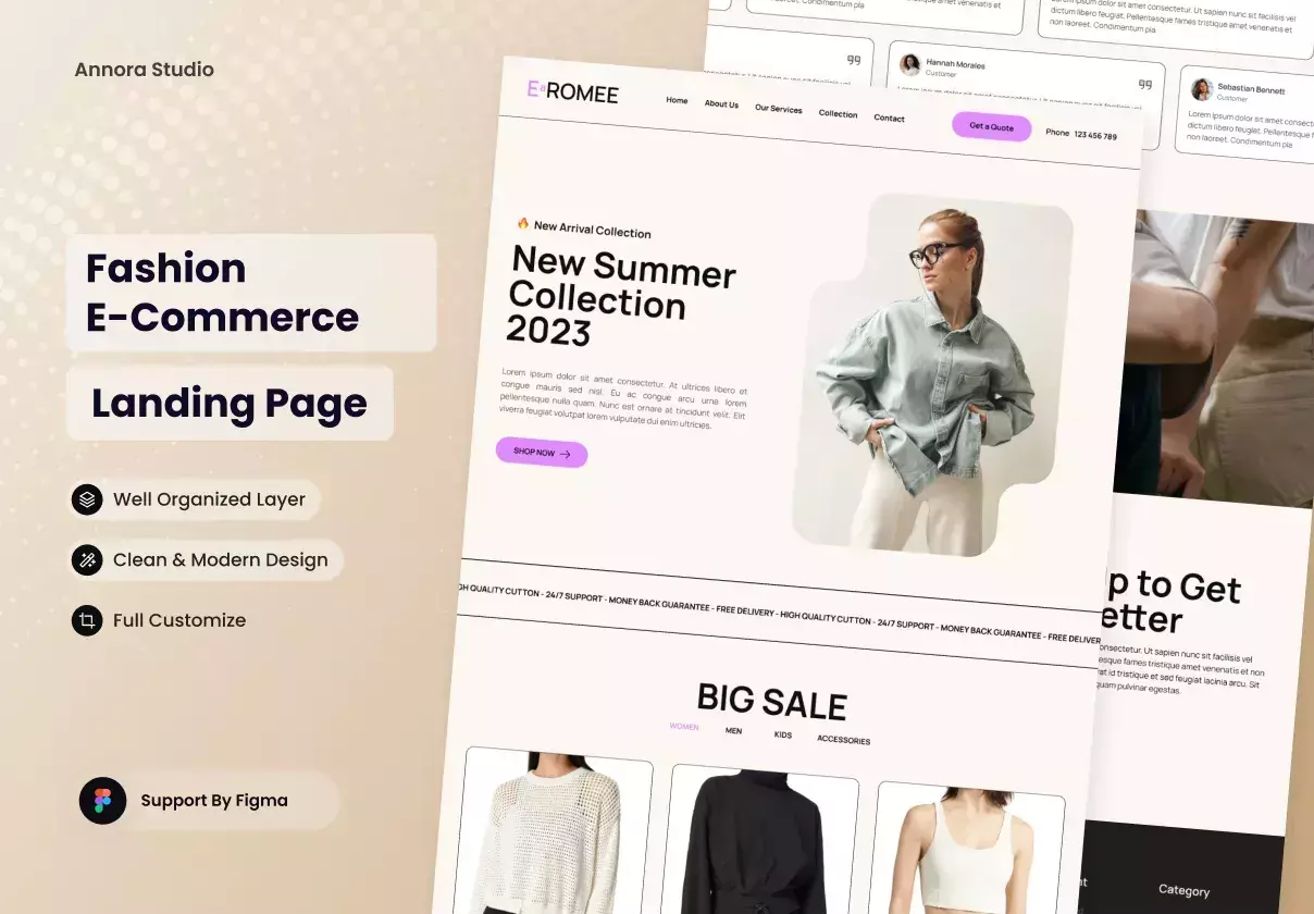 Fashion ECommerce - Landing Page