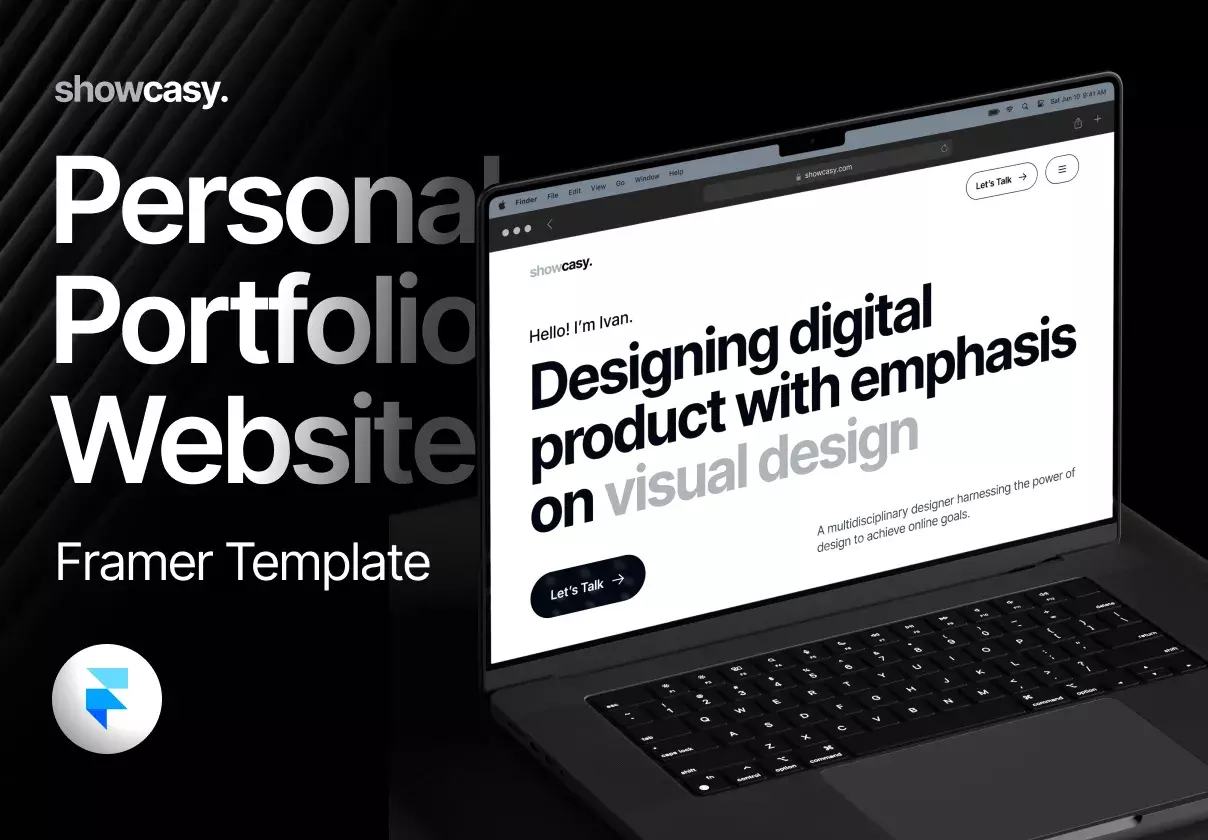 A simple and stylish Framer template for showcasing your digital masterpieces