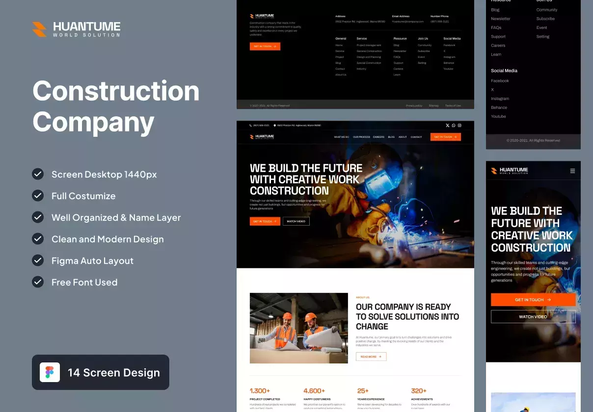 Huantume - Construction Website Template