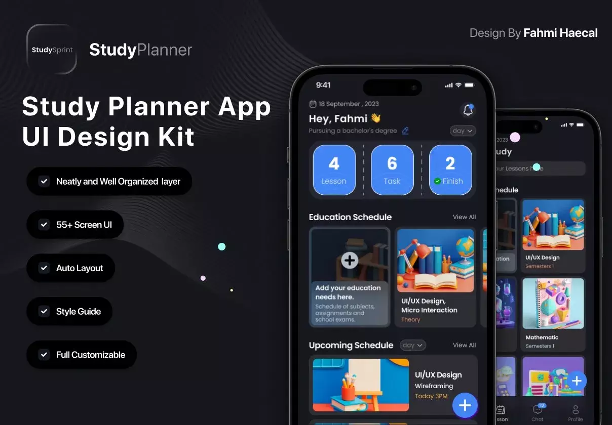 StudySprint - Study Planner App UI Design Kit