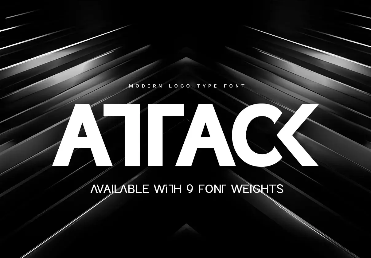 Attack - Corporate Logo Font