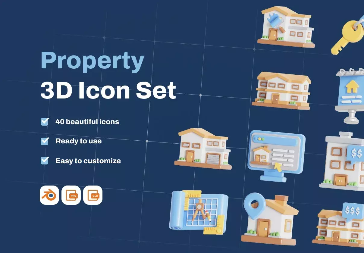 Property 3D Icon Pack