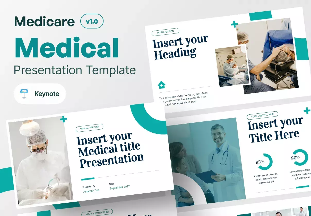 Medicare - Medical and Healthcare Keynote Presentation Template