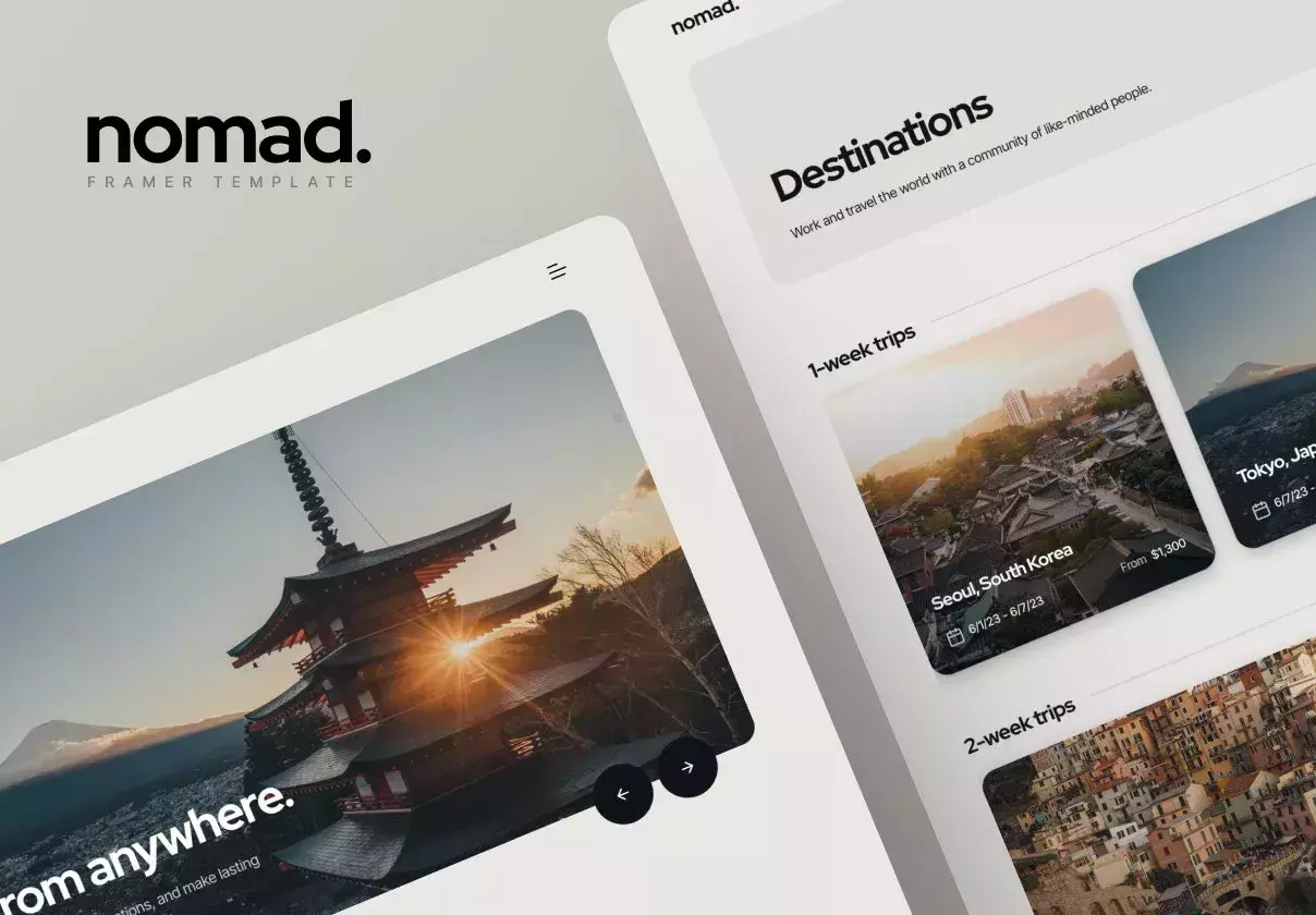 Nomad — Framer Template