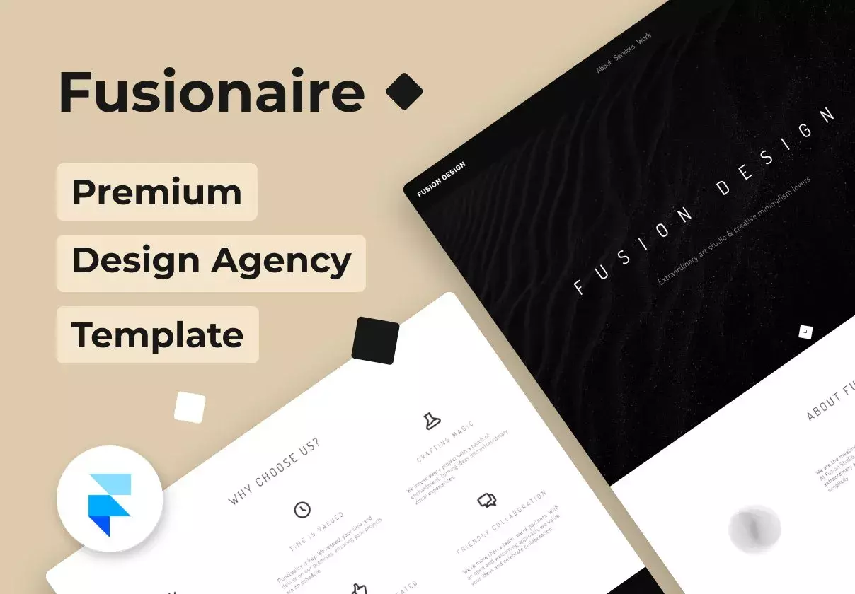 Fusionaire - Premium Design Agency Framer Template