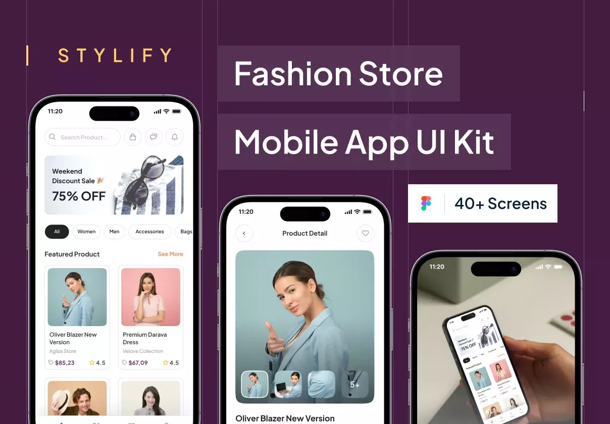 STYLIFY - Fashion Store Mobile App UI Kit