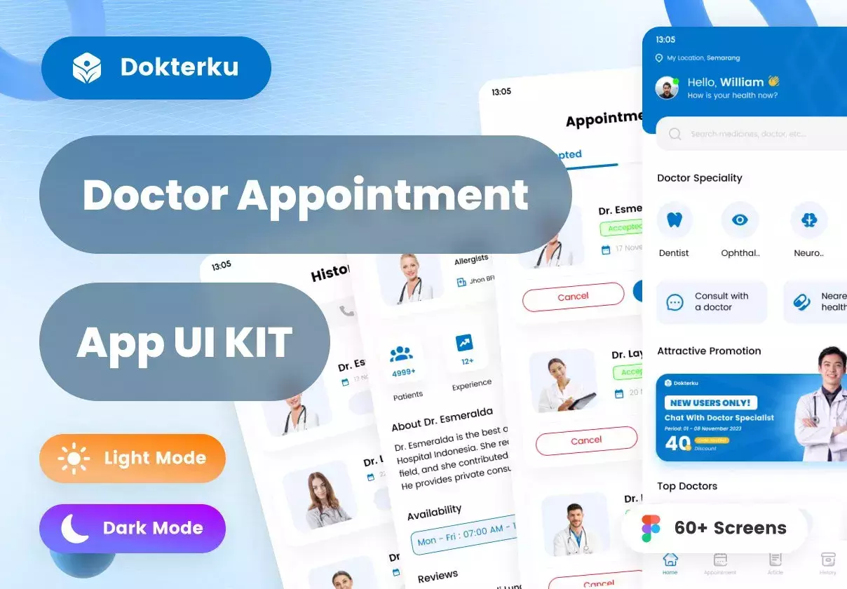 Dokterku - Doctor Appoinment App UI KIT