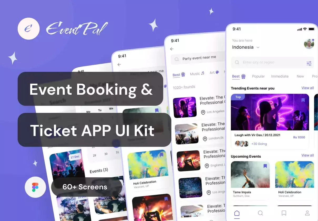 EventPal - Event Booking App UI KIT