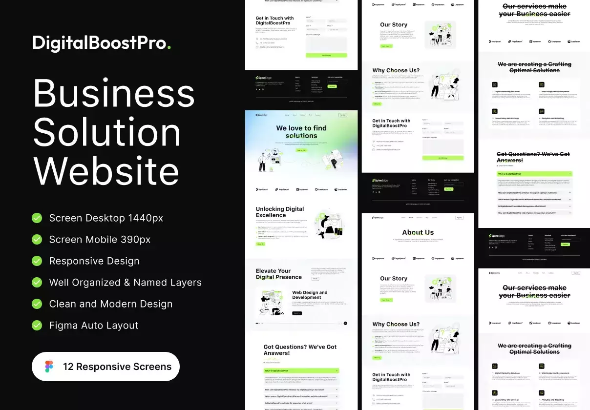 DigitalBoostPro - Business Solution Website Template - UI Kit