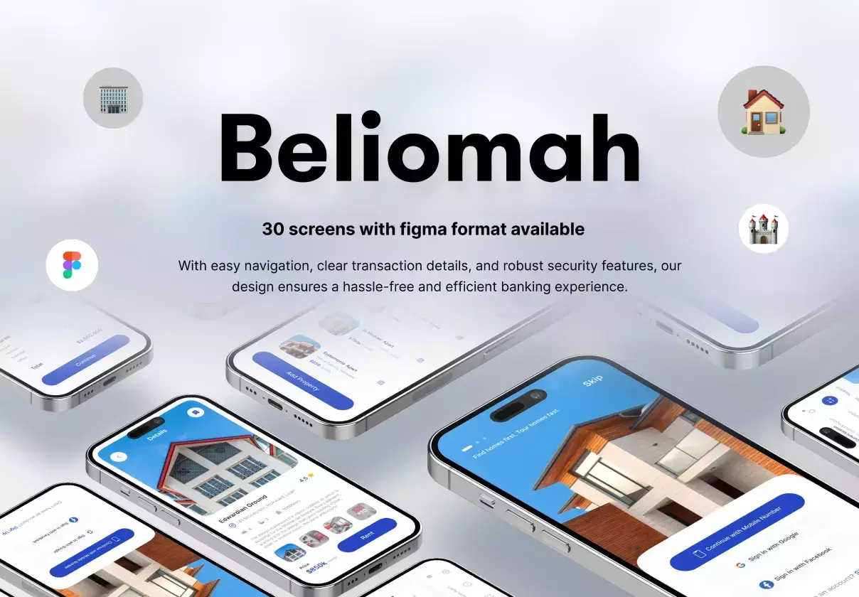 Beliomah - Real Estate Ui Kit Mobile