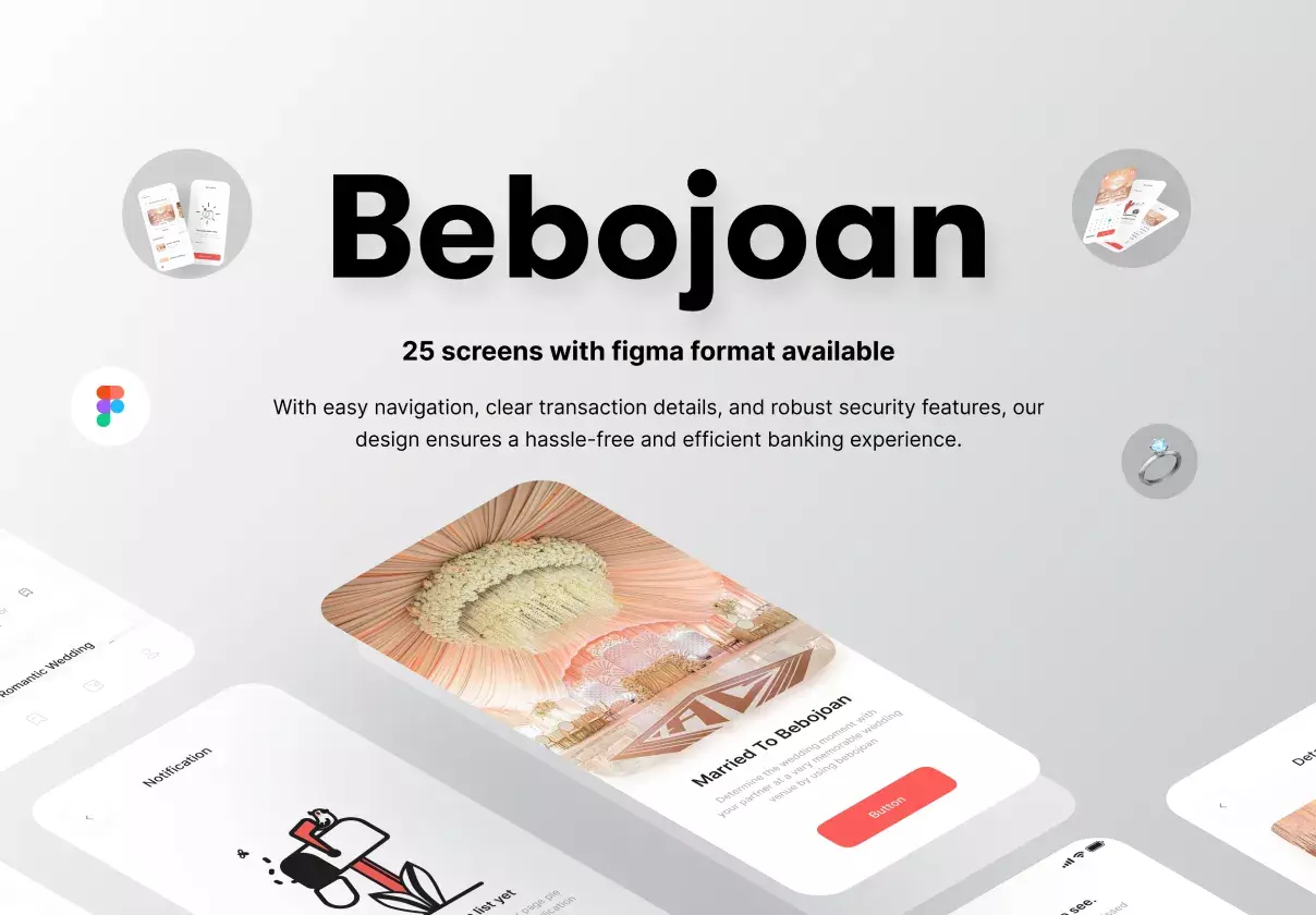 Bebojoan - Wedding Organizer UI Kit Mobile