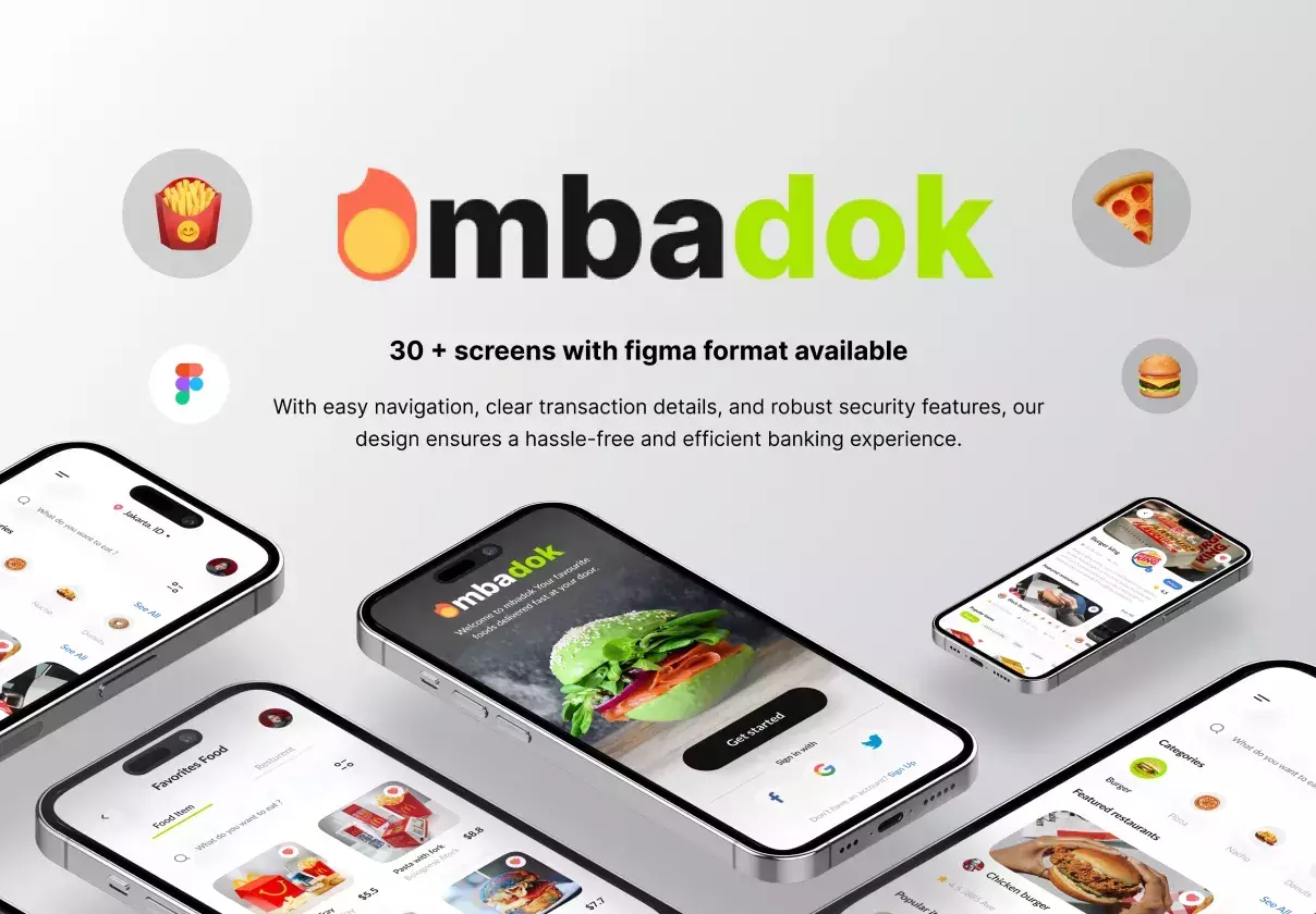 Mbadok - Food Delivery UI Kit Mobile