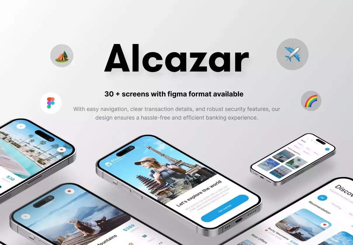 Alcazar - Travel  Ui kit Mobile