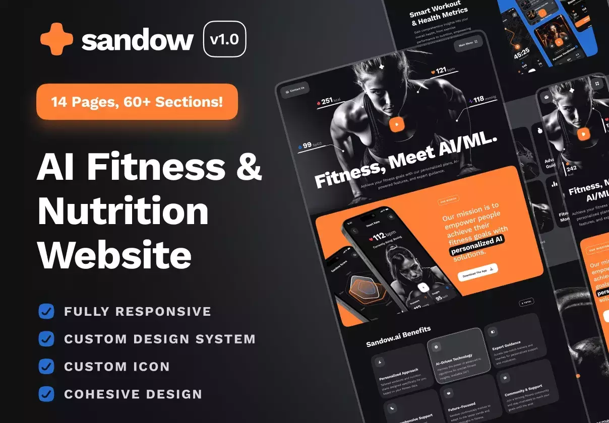 sandow: AI Fitness & Nutrition Website