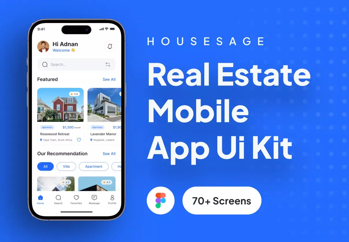 Real Estate Mobile App Ui Kit