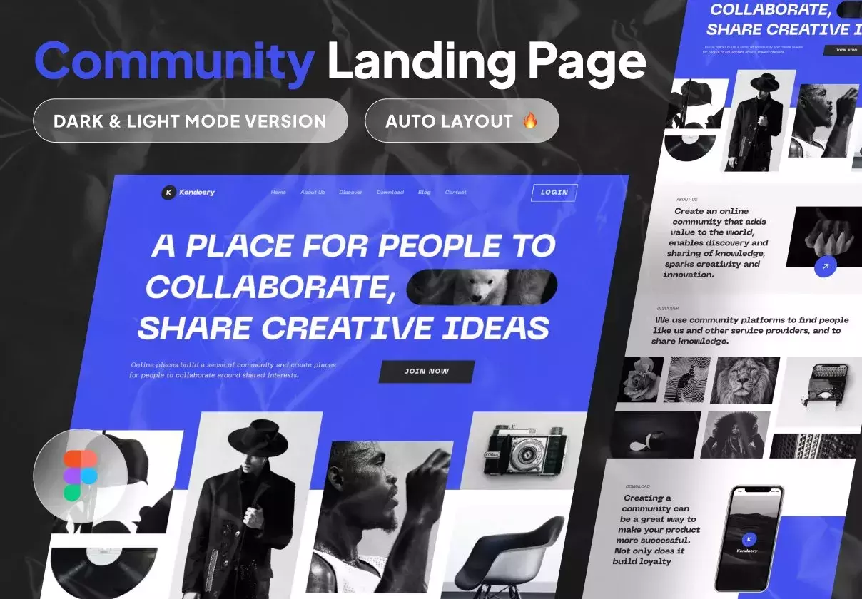 Kendoery - Human Community Landing Page