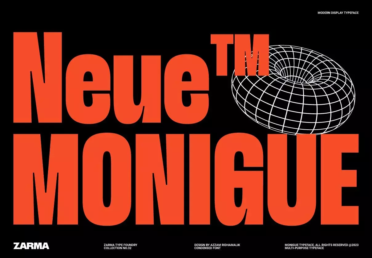 Monigue - Condensed Sans Font