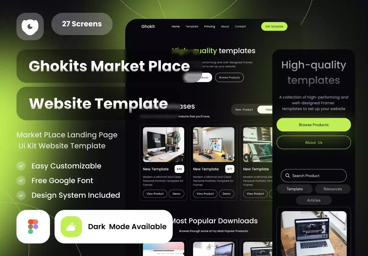 Ghokit Digital Marketplace website template